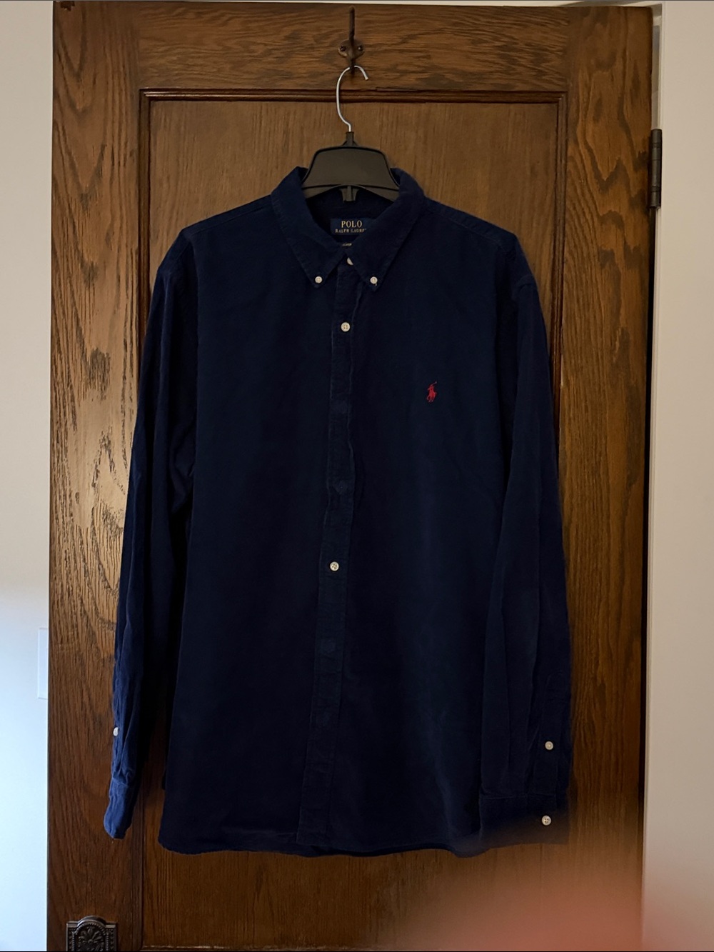 Polo by Ralph Lauren Men’s Navy Pinwhale Button-Down Shirt XXL